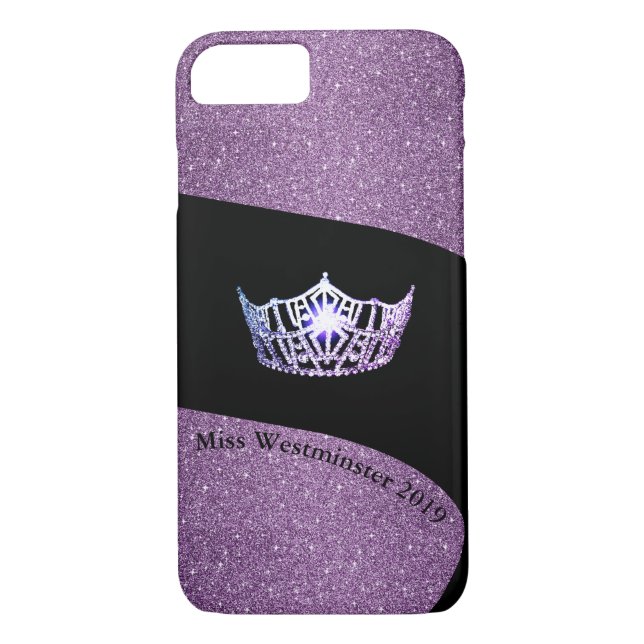 Miss America Silver Crown Phone Cases-Custom Case-Mate iPhone Case (Back)