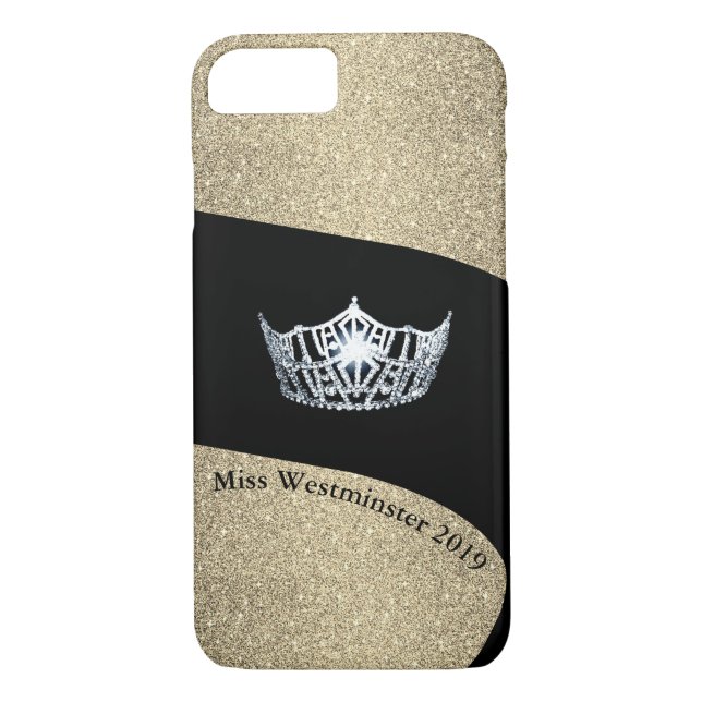 Miss America Silver Crown Phone Cases-Custom Case-Mate iPhone Case (Back)