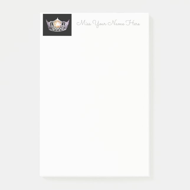 Miss America Silver Crown Post-it-Notes Post-it Notes (Front)
