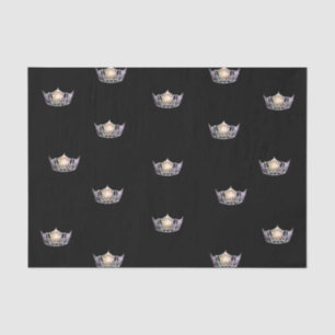 Miss America Silver Crown Tissue Paper