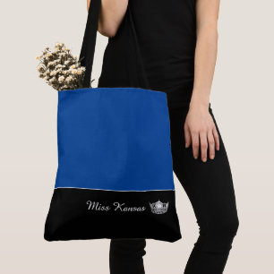 Miss America Silver Crown Tote Bag-Large