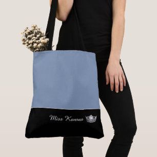 Miss America Silver Crown Tote Bag-Large