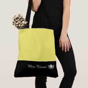 Miss America Silver Crown Tote Bag-Large Bag
