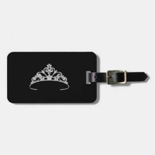 Miss America Silver Tiara Luggage Tag