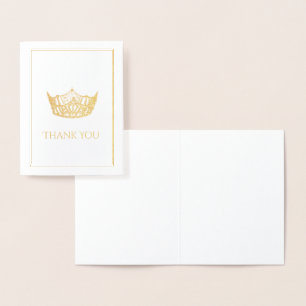 Miss America Style Crown  Foil Card