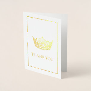 Miss America Style Crown  Foil Card