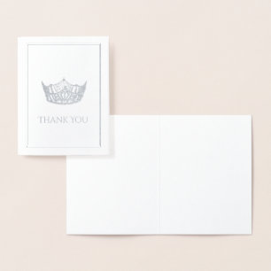 Miss America Style Crown Foil Card