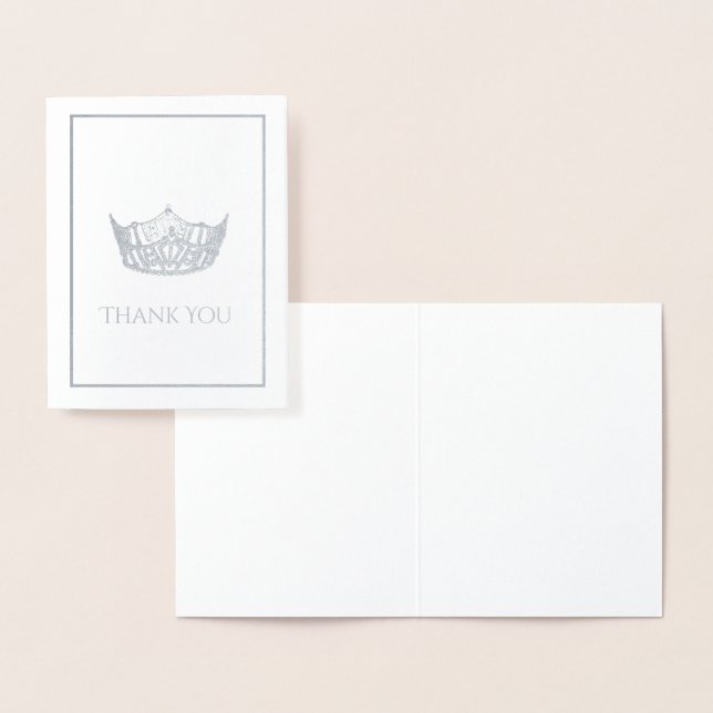 Miss America Style Crown  Foil Card (Display)