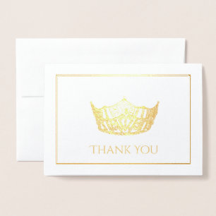 Miss America Style Crown  Foil Card
