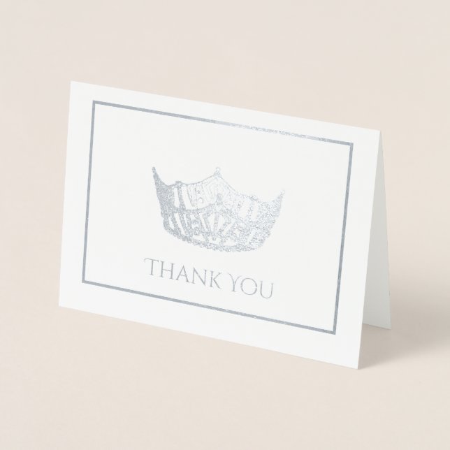Miss America Style Crown  Foil Card (Front)
