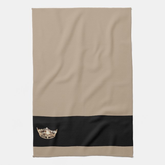 Miss America style Crown Kitchen Towel (Vertical)