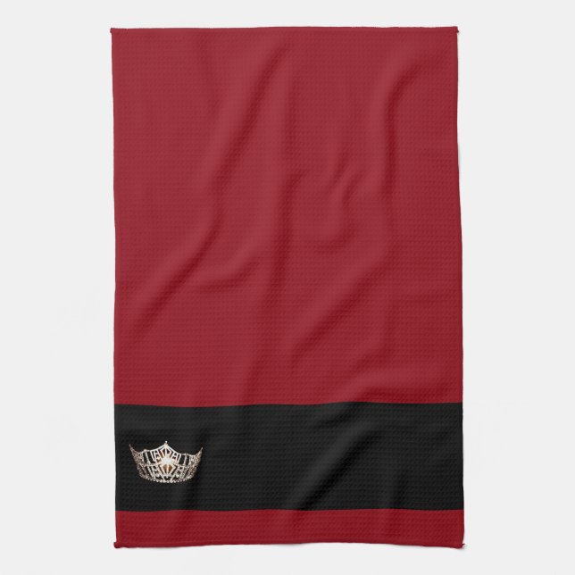 Miss America style Crown Kitchen Towel (Vertical)