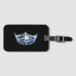 Miss America style Crown Luggage Tag