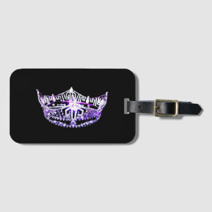 Miss America style Crown Luggage Tag