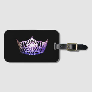 Miss America style Crown Luggage Tag