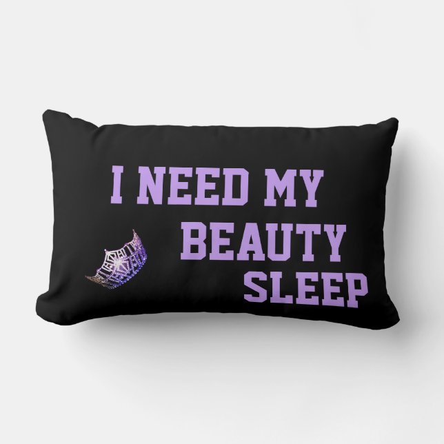 Miss America style crown Need My Sleep Pillow (Front)
