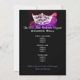 Miss America style Crown & Roses Awards Ball
