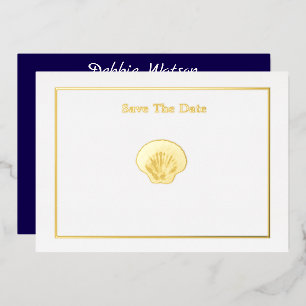 Miss America Style Crown Shell Save The Date