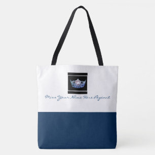 Miss America style Custom Colour Crown Tote Bag