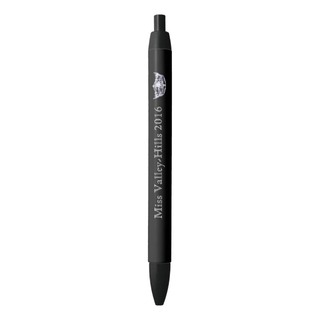 Miss America style Custom Crown Ink Pen (Front Vertical)