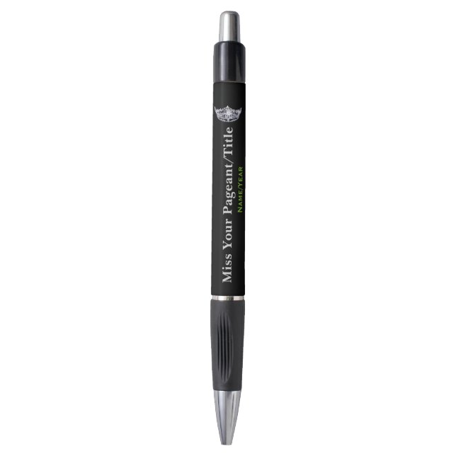 Miss America style Custom Ink Pen (Front Vertical)