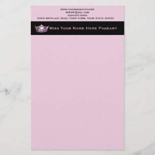 Miss America style Custom Letterhead