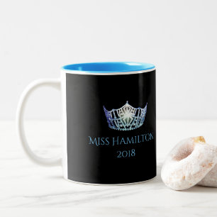 Miss America style Custom Name Bby Blue Crown  Mug
