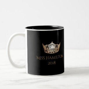 Miss America style Custom Name Gold Crown Mug