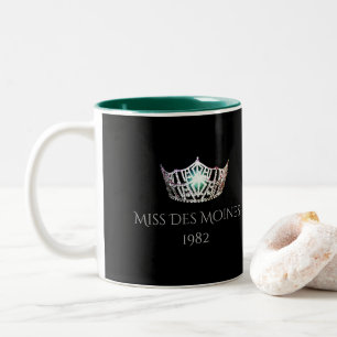 Miss America style Custom Name Silver Crown Mug