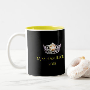 Miss America style Custom Name Silver Crown  Mug
