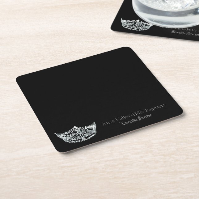 Miss America style Executive Paper Coasters (Angled)
