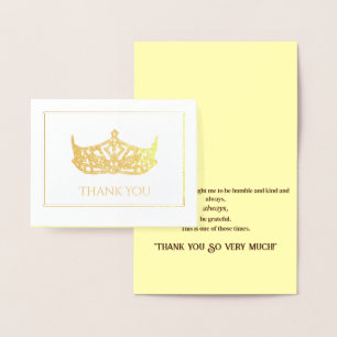 Miss America Style Foil Crown-with Photo Greeting Foil Card