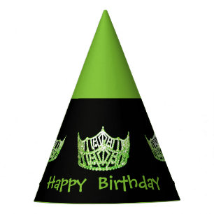 Miss America style Girls Crown Party Hat