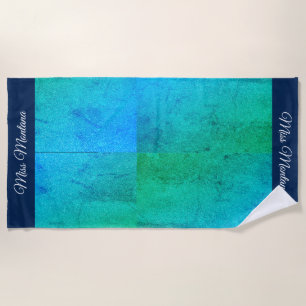 Miss America style Glitter Pageant Beach Towel