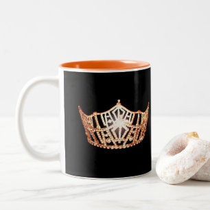 Miss America style Orange Crown Mug