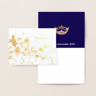 Miss America Style Pageant Crown Cherry Blossom  Foil Card