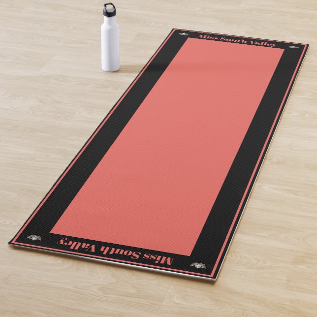 Miss America style Pageant Crown Custom Yoga Mat (In Situ)