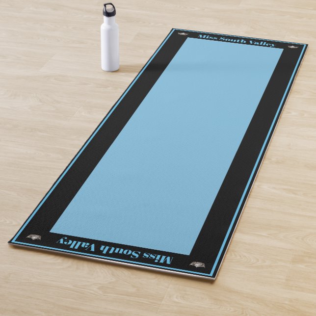 Miss America style Pageant Crown Custom Yoga Mat (In Situ)