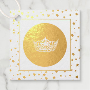 Miss America Style Pageant Crown Favour Tags