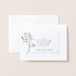 Miss America Style Pageant Crown Foil Card
