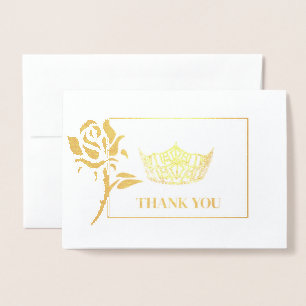 Miss America Style Pageant Crown Foil Card