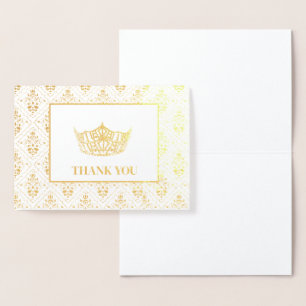 Miss America Style Pageant Crown Foil Card