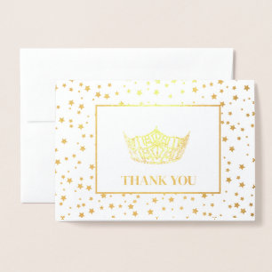 Miss America Style Pageant Crown Foil Card