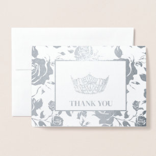 Miss America Style Pageant Crown Foil Card