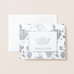 Miss America Style Pageant Crown Foil Card