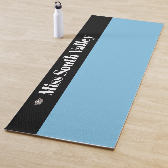 Miss America style Pageant Crown Yoga Mat (In Situ)