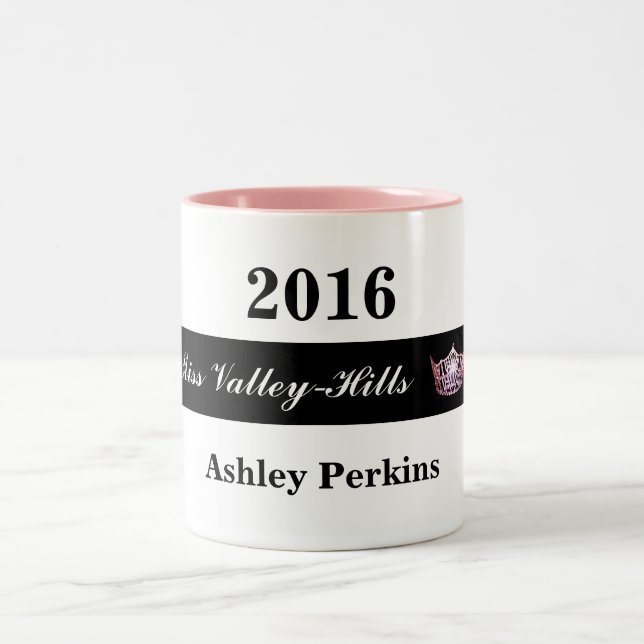 Miss America style Pageant Crown Your Title Mug (Center)