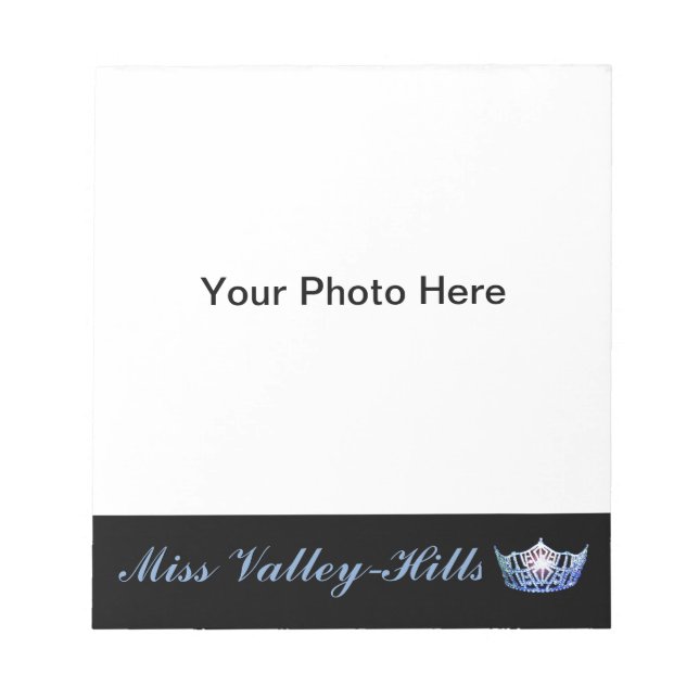 Miss America style Pageant Photo Autograph Pad (Front)
