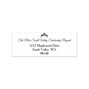 Miss America style Pageant Rubber Stamp