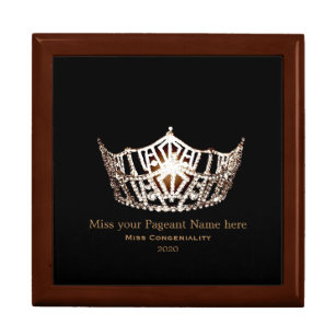 Miss America style Special Awards Trinket Box